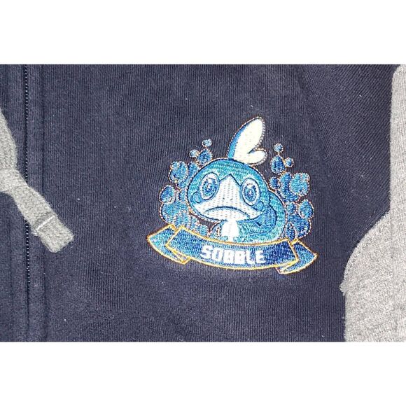 Pokemon Center Sobble Varsity Full Zip Jacket Size Large SEE IMAGES SIGNS OF WEA - Picture 3 of 12